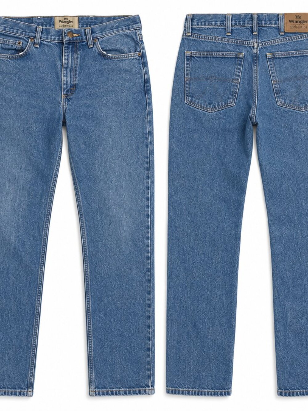 Wrangler Light Wash Straight Leg Jeans